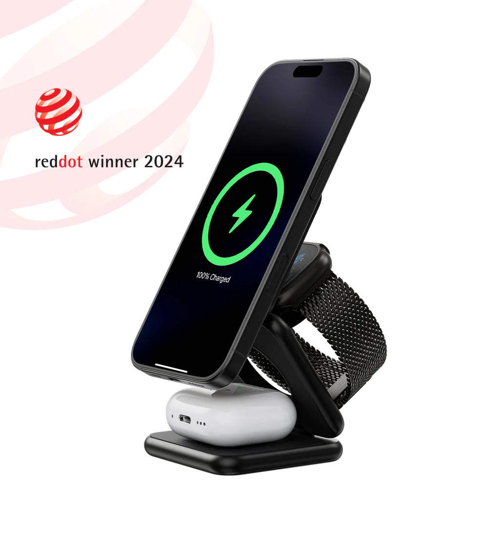 KUXIU X40 3-in-1 MagSafe Foldable Charging Stand