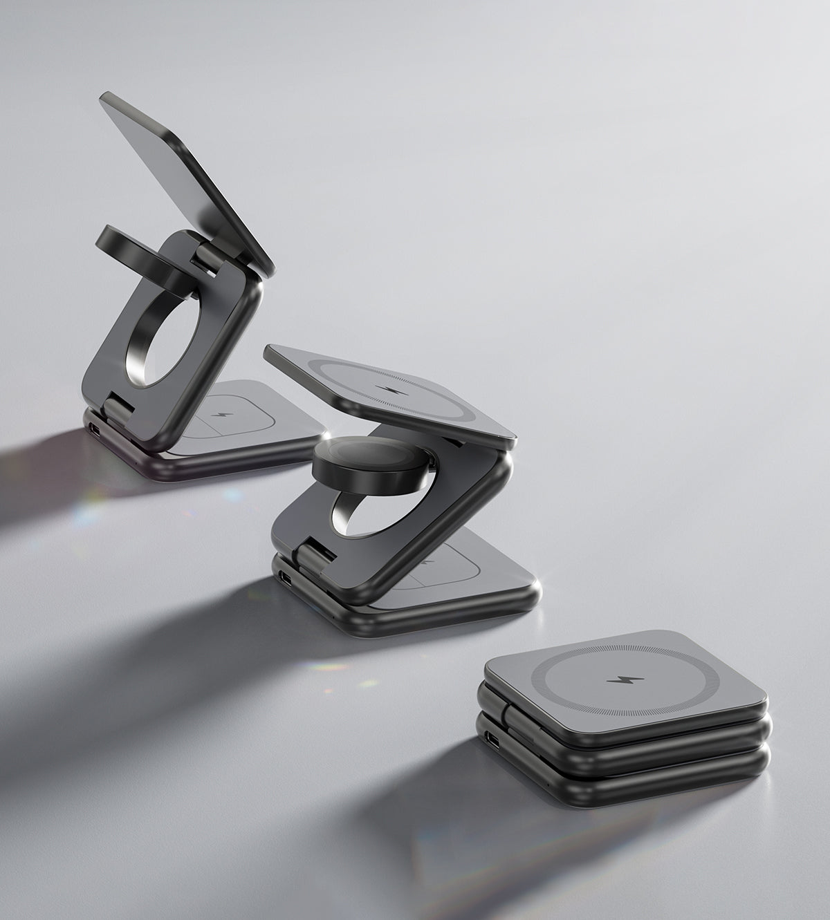 KUXIU X40 3-in-1 MagSafe Foldable Charging Stand