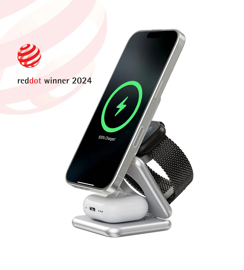 KUXIU X40 3-in-1 MagSafe Foldable Charging Stand
