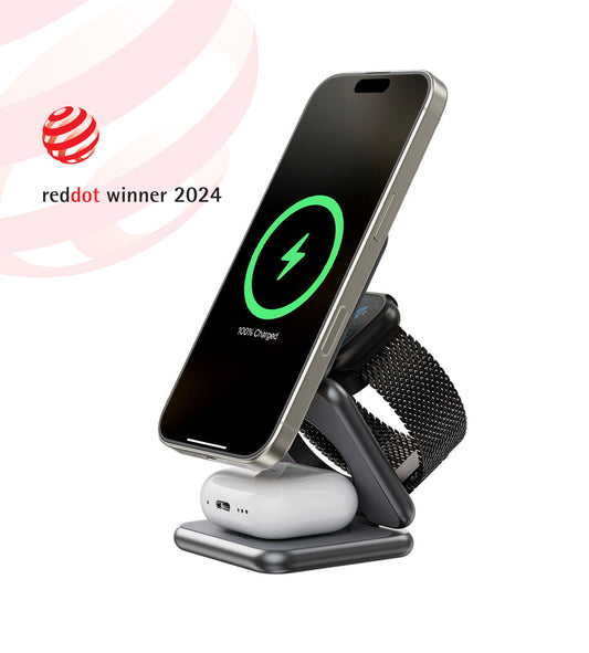 KUXIU X40 3-in-1 MagSafe Foldable Charging Stand