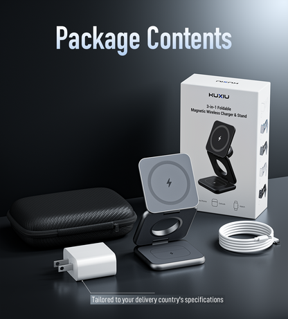KUXIU X40 3-in-1 MagSafe Foldable Charging Stand